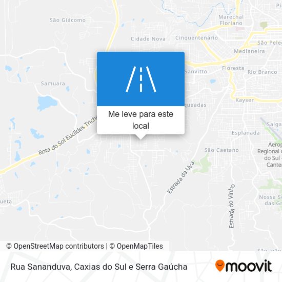Rua Sananduva mapa