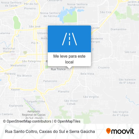 Rua Santo Coltro mapa