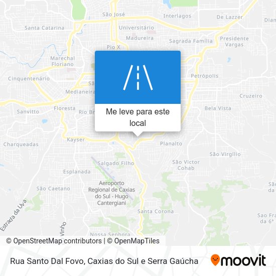 Rua Santo Dal Fovo mapa