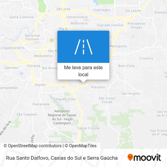 Rua Santo Dalfovo mapa