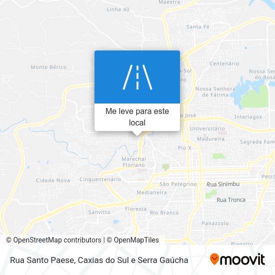 Rua Santo Paese mapa