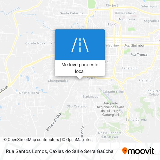 Rua Santos Lemos mapa