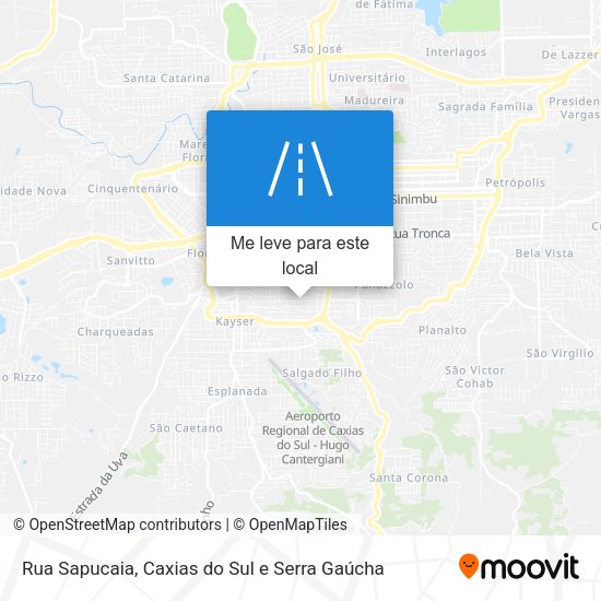 Rua Sapucaia mapa
