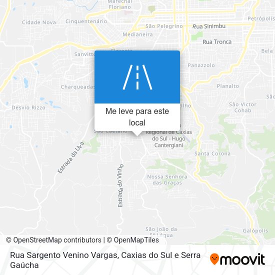 Rua Sargento Venino Vargas mapa