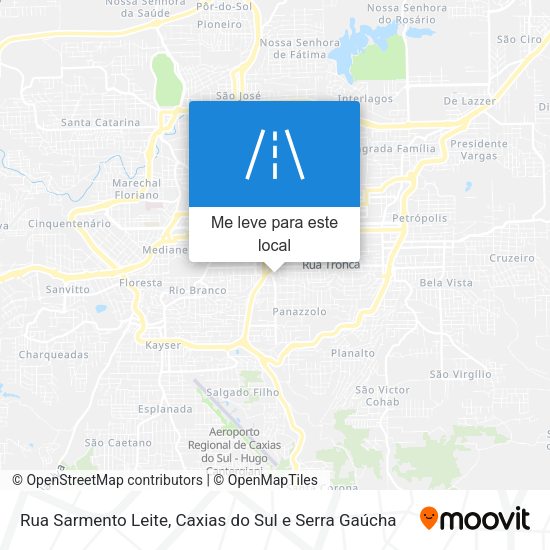Rua Sarmento Leite mapa