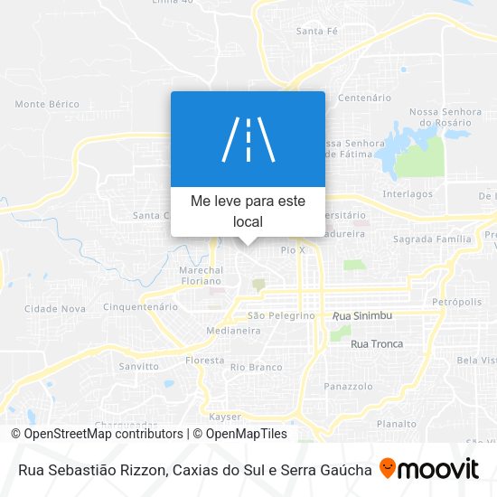 Rua Sebastião Rizzon mapa