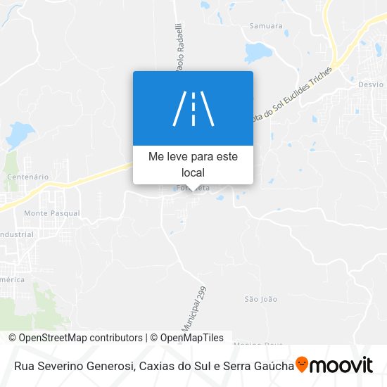 Rua Severino Generosi mapa