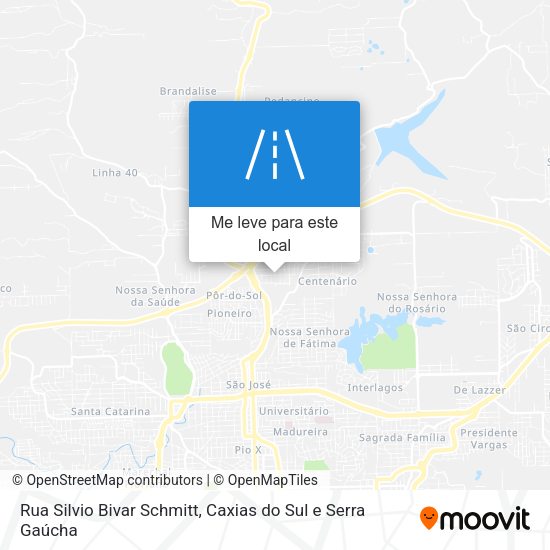 Rua Silvio Bivar Schmitt mapa