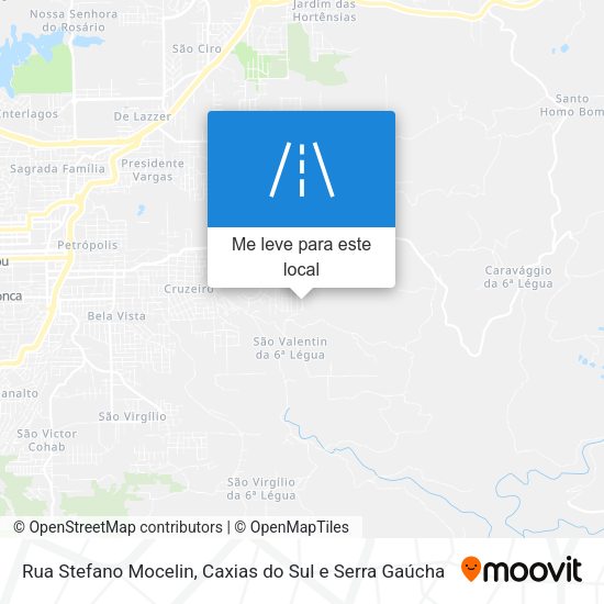 Rua Stefano Mocelin mapa
