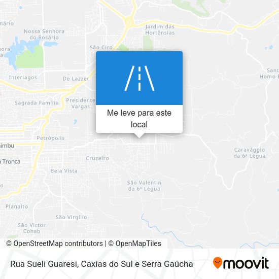 Rua Sueli Guaresi mapa