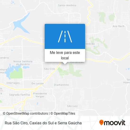 Rua São Ciro mapa