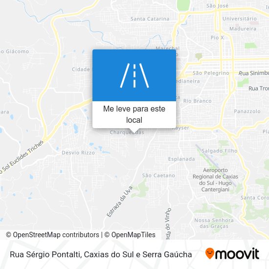Rua Sérgio Pontalti mapa