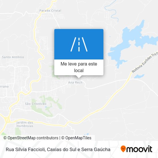 Rua Sílvia Faccioli mapa