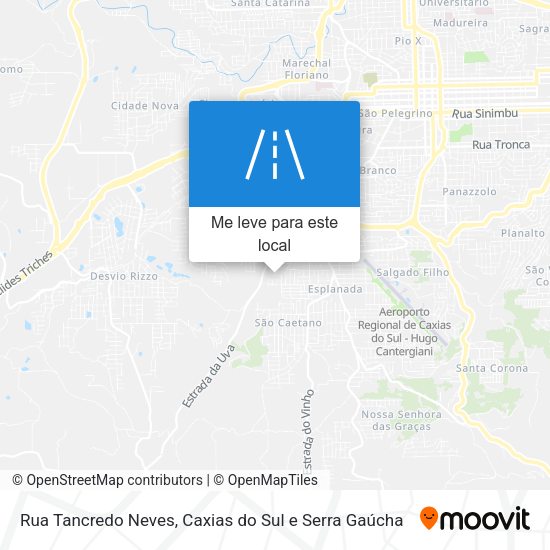 Rua Tancredo Neves mapa