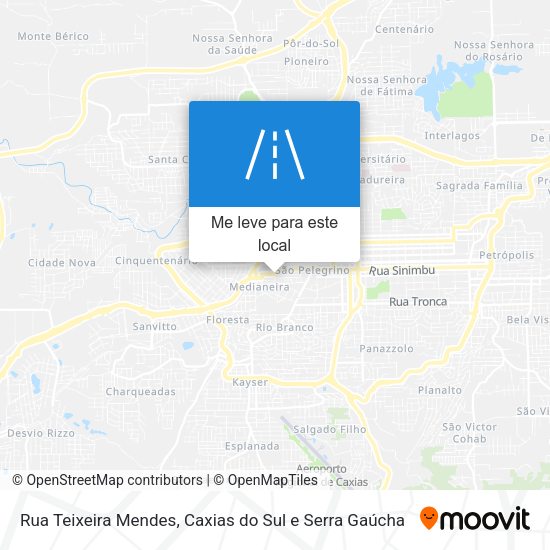 Rua Teixeira Mendes mapa