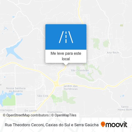 Rua Theodoro Ceconi mapa
