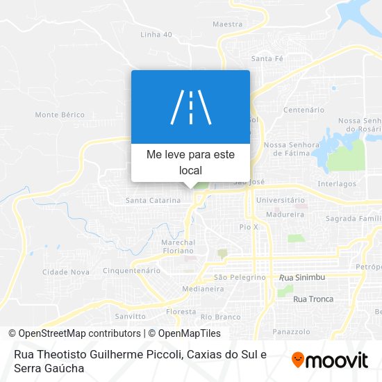 Rua Theotisto Guilherme Piccoli mapa