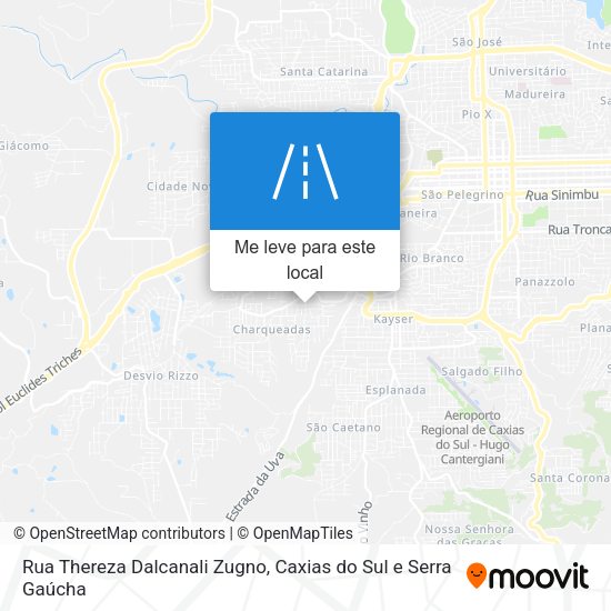 Rua Thereza Dalcanali Zugno mapa