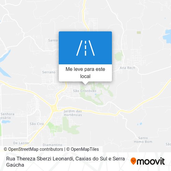 Rua Thereza Sberzi Leonardi mapa