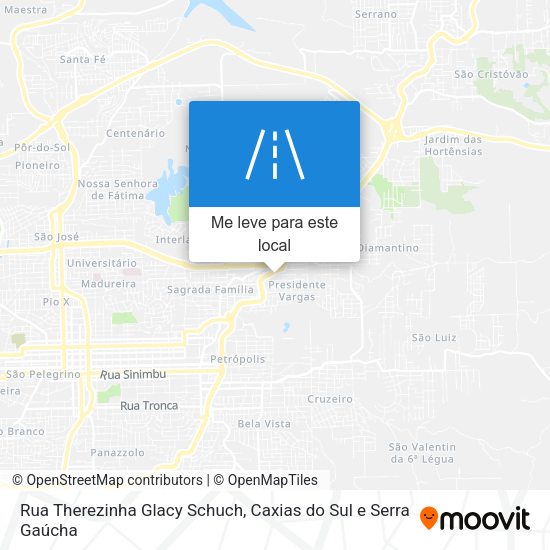 Rua Therezinha Glacy Schuch mapa