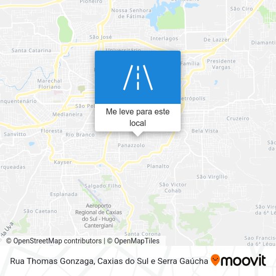Rua Thomas Gonzaga mapa