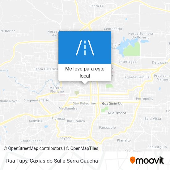 Rua Tupy mapa