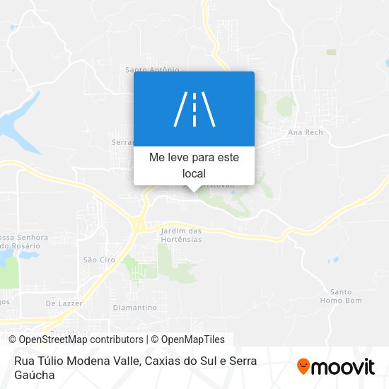 Rua Túlio Modena Valle mapa