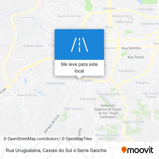 Rua Uruguaiana mapa