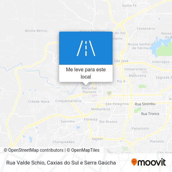 Rua Valde Schio mapa