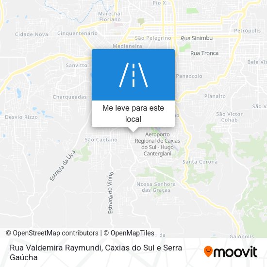 Rua Valdemira Raymundi mapa