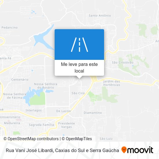 Rua Vani José Libardi mapa