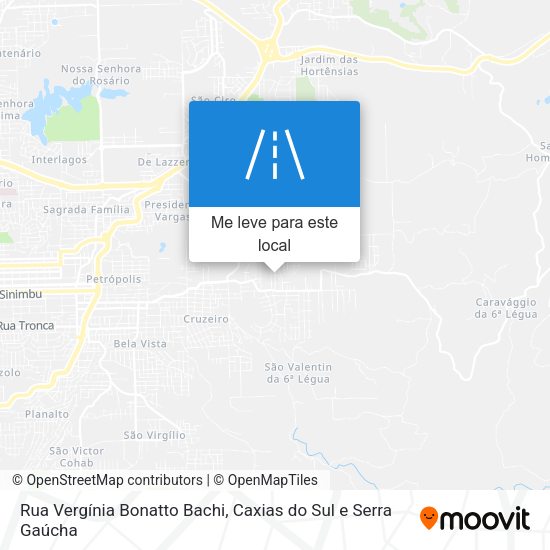 Rua Vergínia Bonatto Bachi mapa