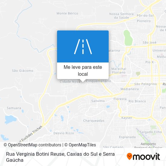 Rua Vergínia Botini Reuse mapa