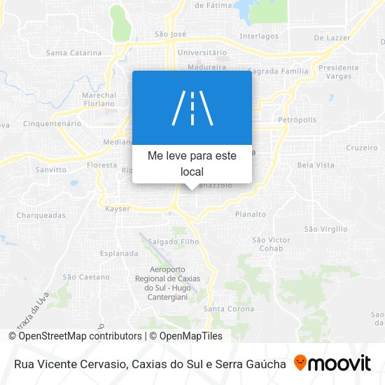 Rua Vicente Cervasio mapa