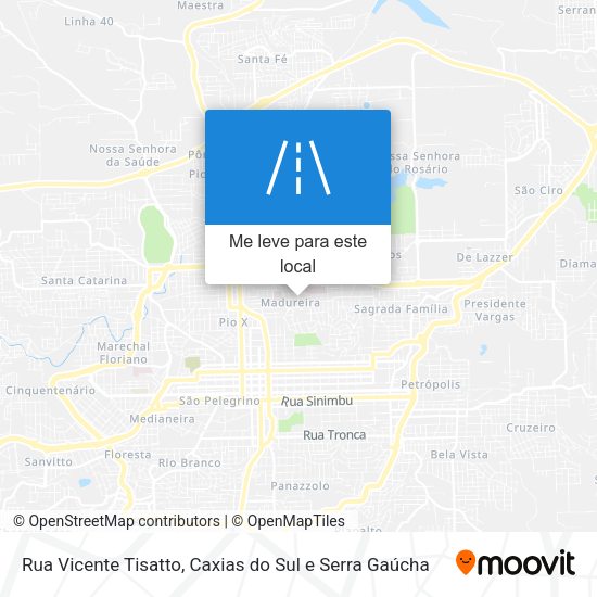 Rua Vicente Tisatto mapa