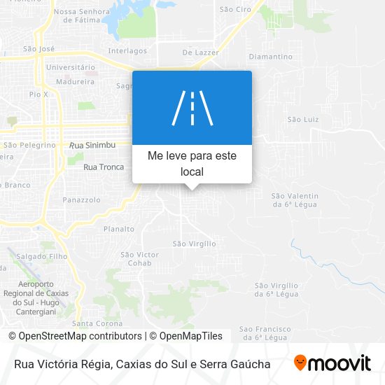 Rua Victória Régia mapa
