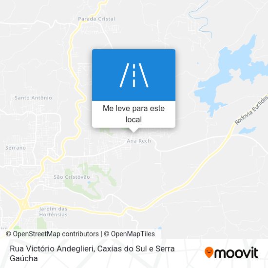 Rua Victório Andeglieri mapa