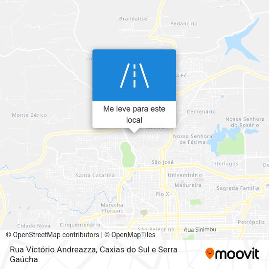 Rua Victório Andreazza mapa