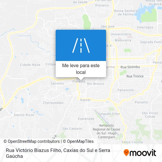 Rua Victório Biazus Filho mapa