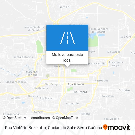 Rua Victório Buzelatto mapa