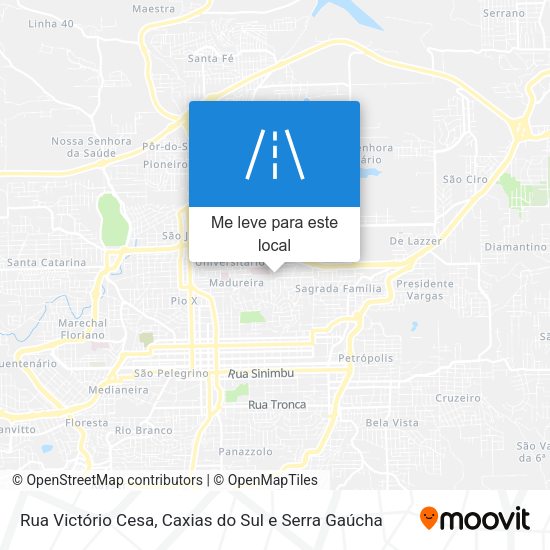 Rua Victório Cesa mapa