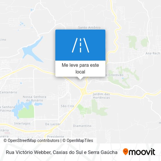 Rua Victório Webber mapa