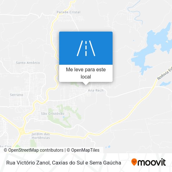 Rua Victório Zanol mapa
