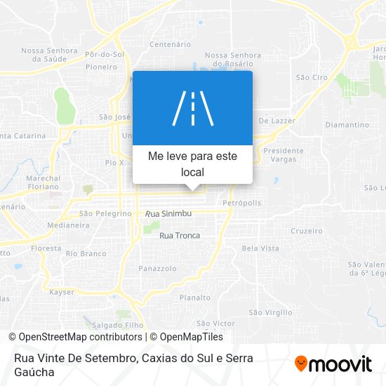 Rua Vinte De Setembro mapa