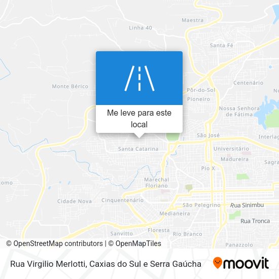 Rua Virgilio Merlotti mapa
