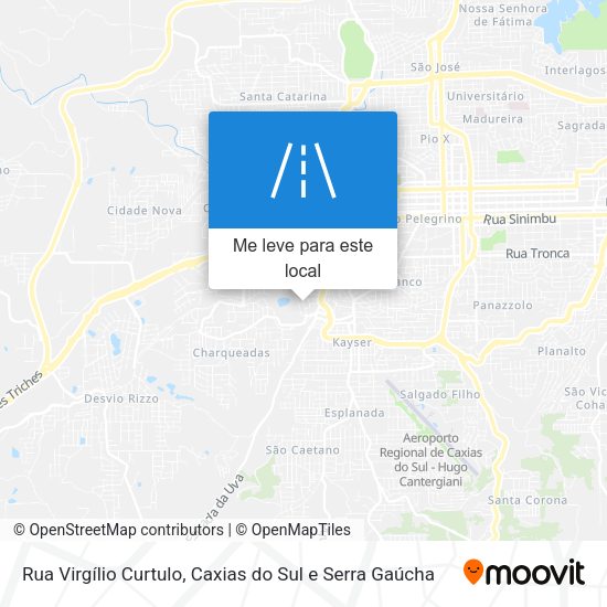 Rua Virgílio Curtulo mapa