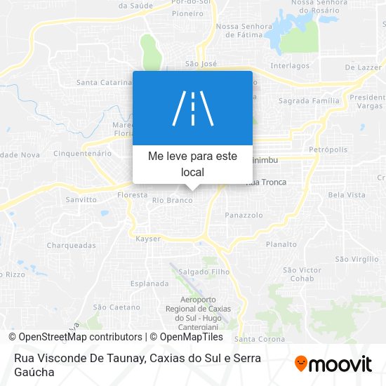 Rua Visconde De Taunay mapa