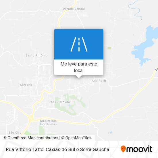 Rua Vittorio Tatto mapa