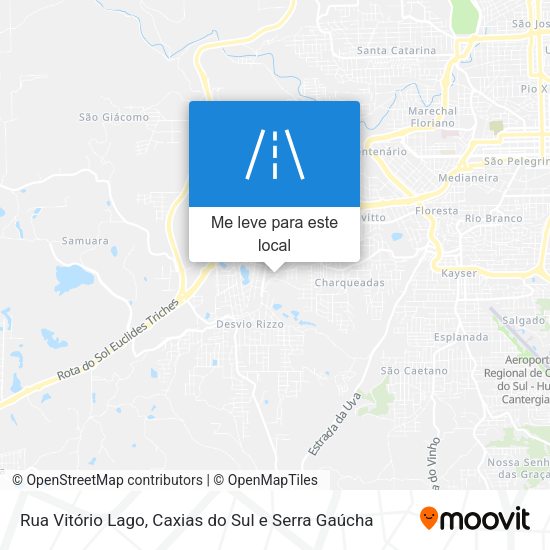 Rua Vitório Lago mapa