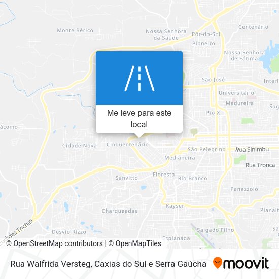 Rua Walfrida Versteg mapa